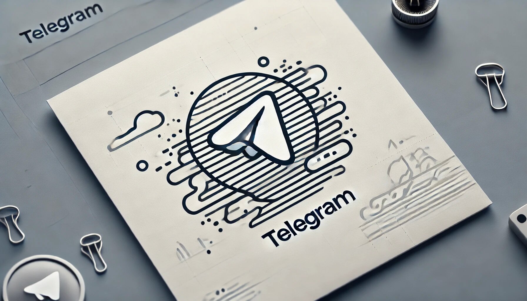 DALL·E 2025-03-06 15.06.15 - A minimalist illustration featuring the Telegram logo with a clean background, simple lines, and subtle details. The logo should be the main focal poi_proc.jpg